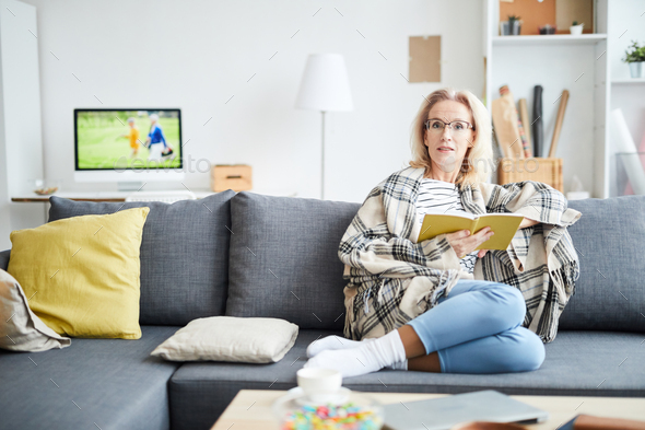 Mature Woman at Home - Stock Photo - Images