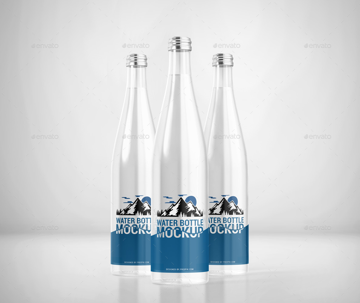 Glass Water Bottle Mockup By Pixelica21 Graphicriver 2789