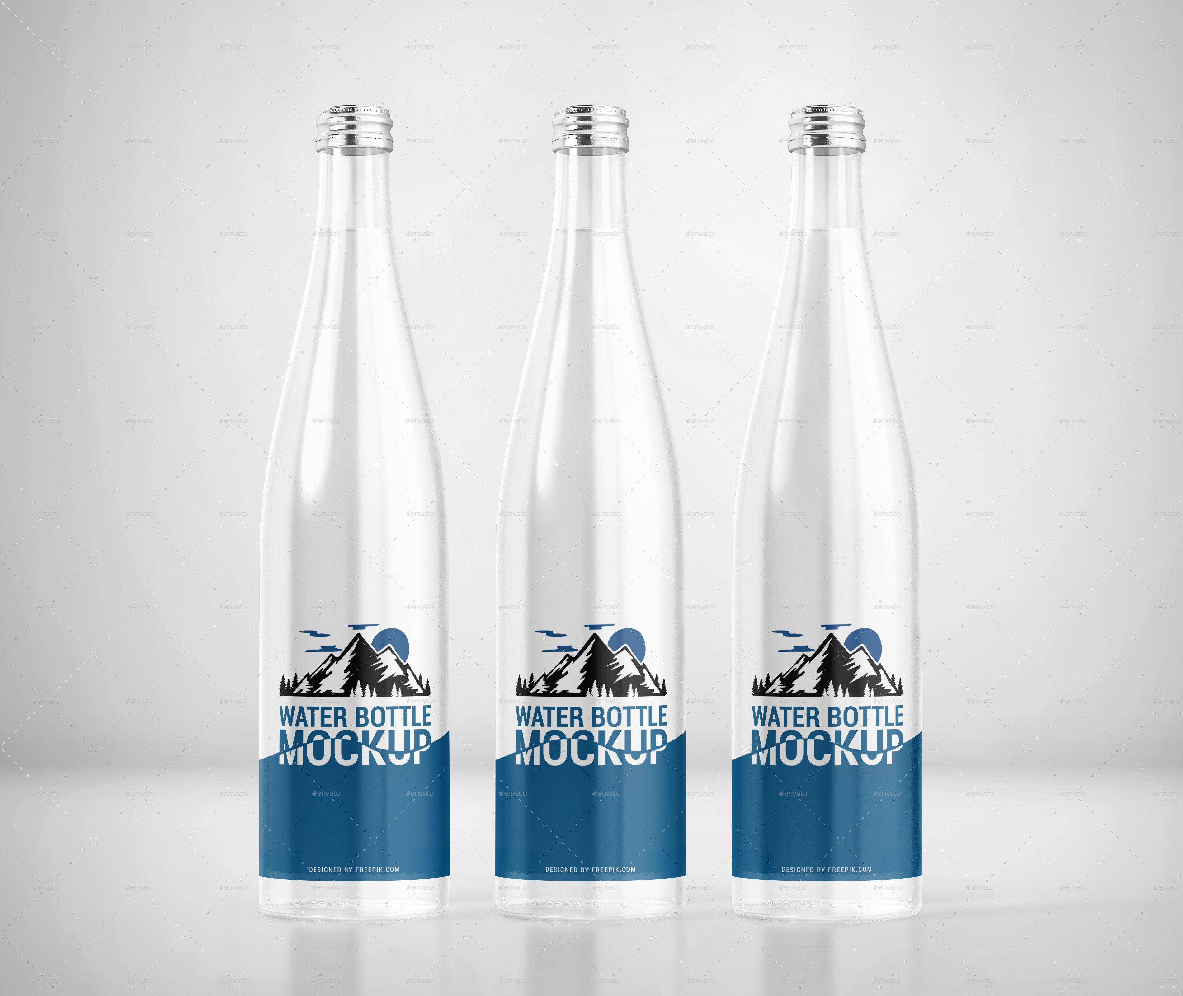 Download Glass Water Bottle Mockup by Pixelica21 | GraphicRiver