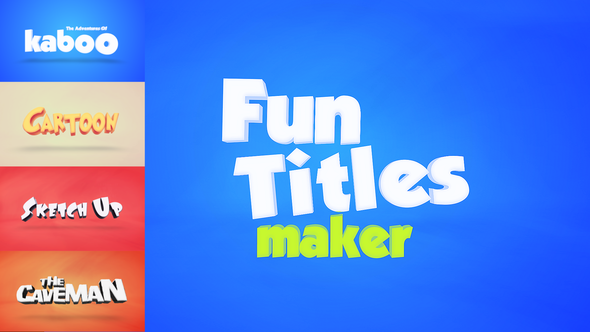 Fun Titles Constructor - VideoHive 9252927