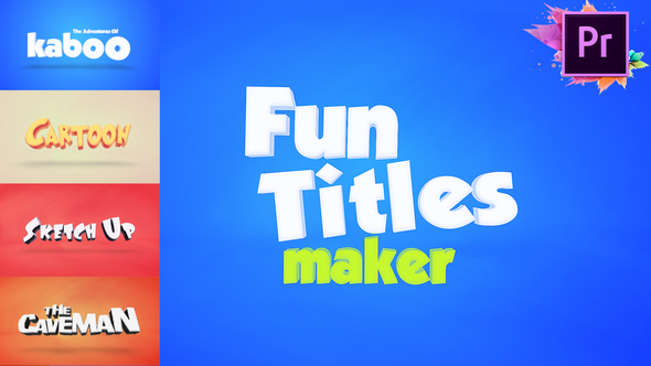 Fun Titles Maker For Premiere Pro MOGRT