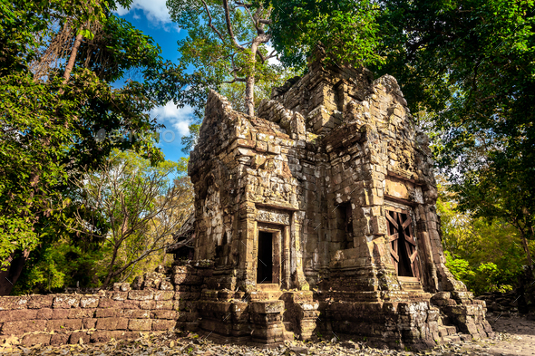 Angkor Wat Temple - Cambodia. Ancient architecture - Stock Photo - Images