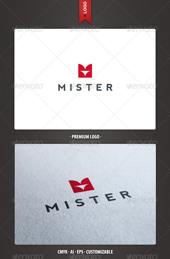 Mister - Abstract and Letter M Logo - Abstract Logo Templates