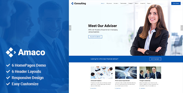 Amaco - Consulting - ThemeForest 20365237
