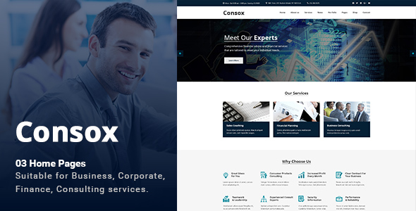 Consox - Corporate PSD Template