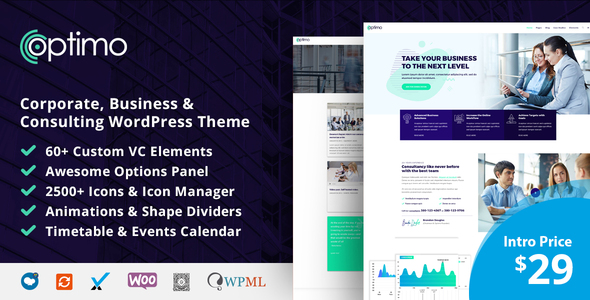 Optimo - Responsive Multi-Purpose WordPress Theme