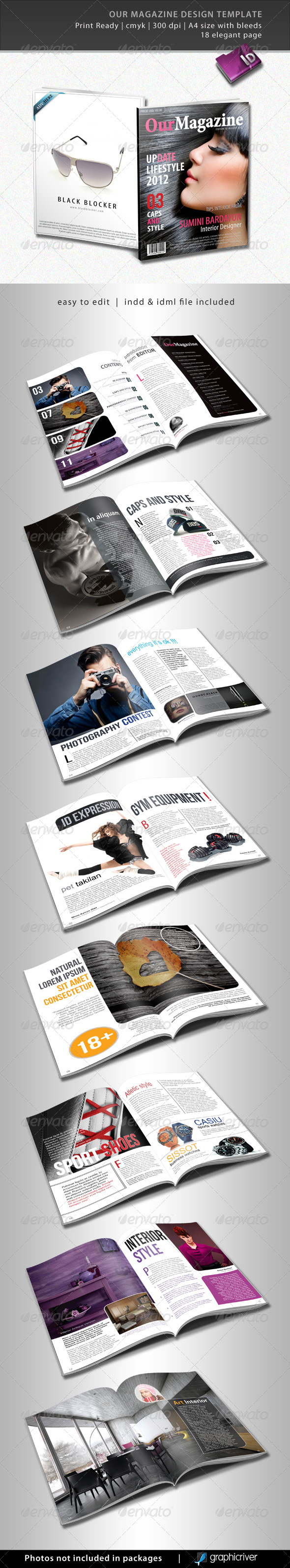 Our Magazine Design Template - Magazines Print Templates
