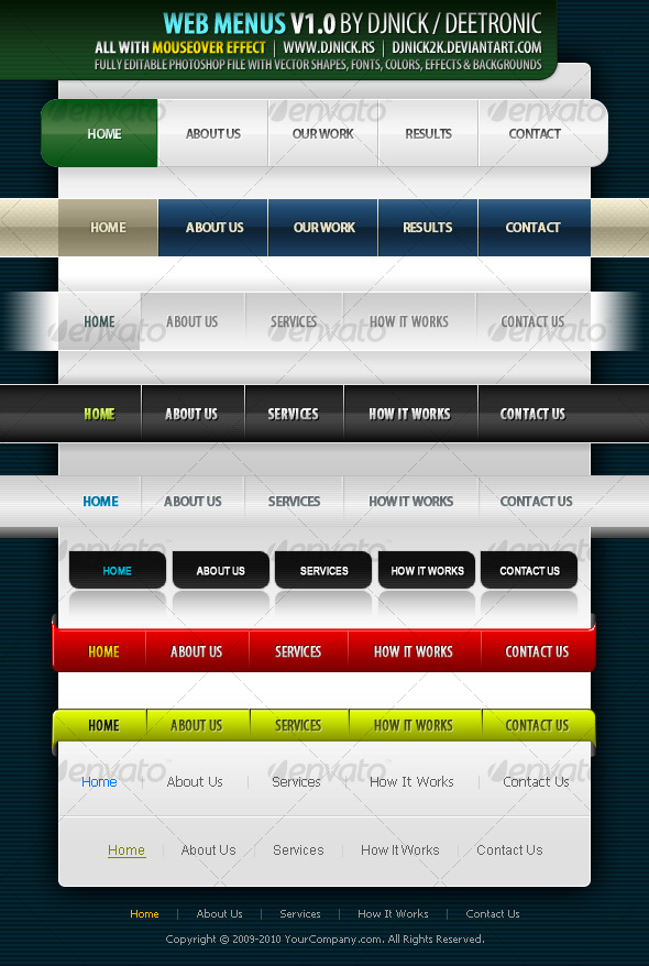 Web Menus V1.0 by djnick deetronic - Miscellaneous Web Elements