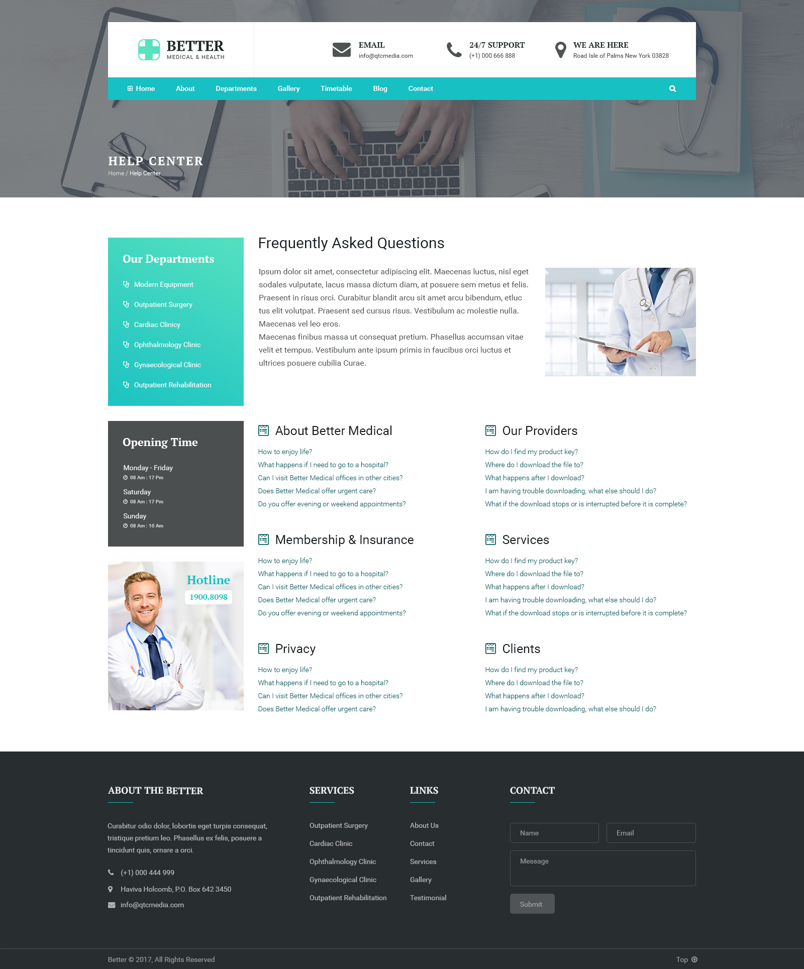 Better - Medical Clinic PSD Template by qtcmedia | ThemeForest