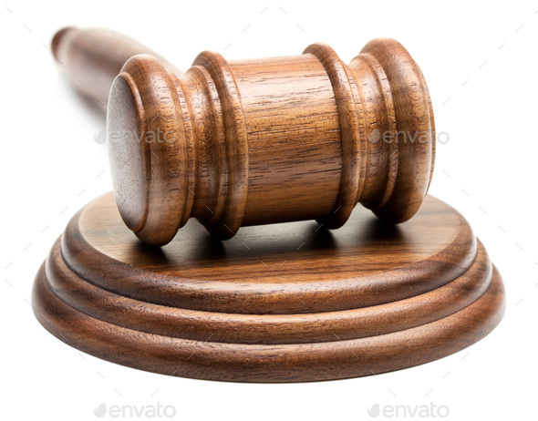 Wooden gavel - Stock Photo - Images