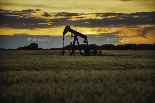 Pump jack. Oil well Stock Photo by voimages | PhotoDune