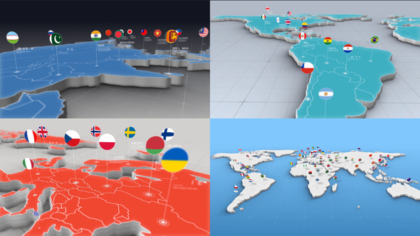 World Map Kit - VideoHive 24374061
