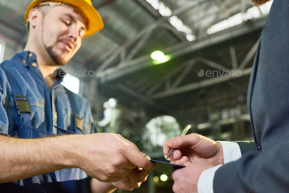 Investment Deal at Factory - Stock Photo - Images