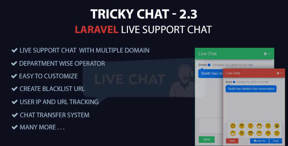 Tricky Chat – Laravel Live Support Chat