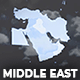 Map of Middle East with Countries - Middle East Map Kit