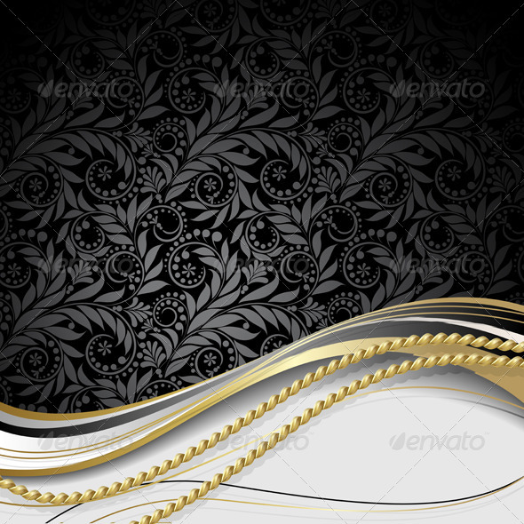 Black and gold background - Backgrounds Decorative