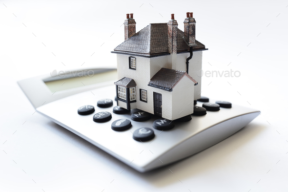 Mortgage calculator - Stock Photo - Images
