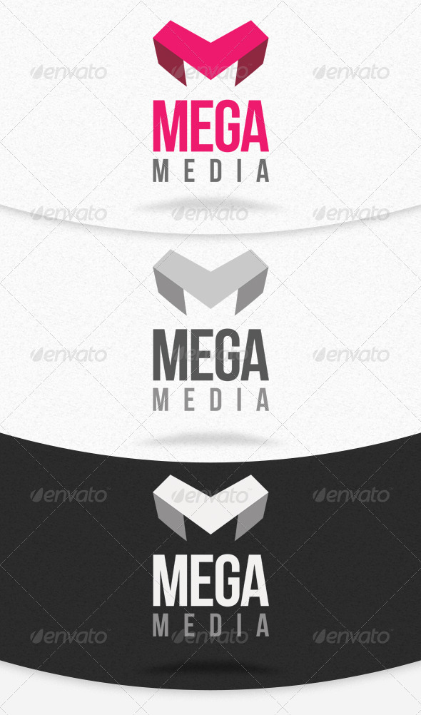 Mega Media Logo Template - Letters Logo Templates
