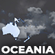Map of Oceania with Countries - Oceania Map Kit