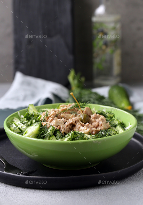 Cod Liver Salad - Stock Photo - Images