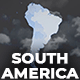 Map of South America with Countries - Southern America Map Kit