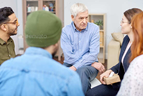 Having Psychological Therapy at Cozy Office - Stock Photo - Images