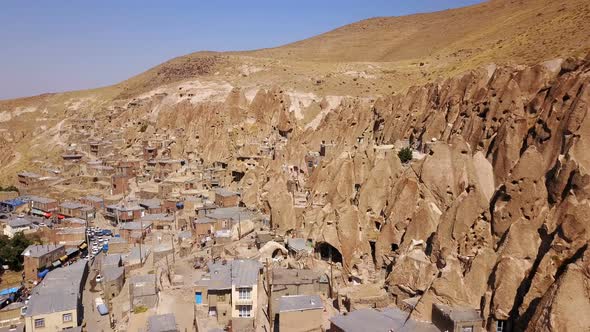 Unusual Naturally Formed, Carved Rock Cave Houses of Kandovan, Iran