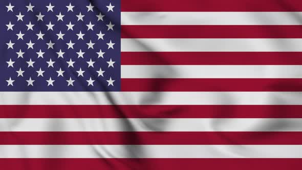 The United States of America flag seamless closeup waving