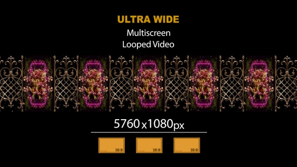 Ultra Wide HD Gate Wall Decoration 04