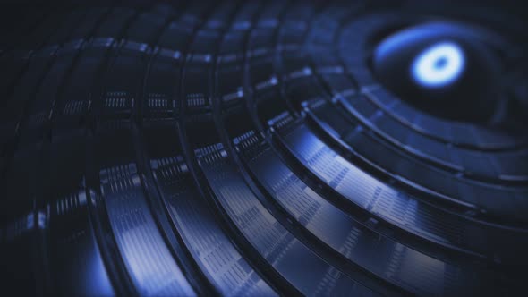 Steel Radial Techno Motion Background