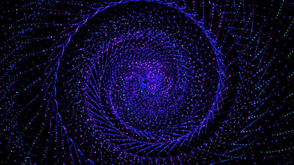 spiral blue pink Particle alt