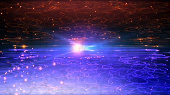 Wiggle Sea Forms Horizon Shine Loop Background alt