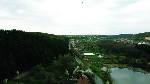 Beautiful View From Height From Drone