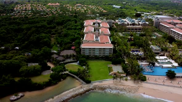 2.7K Bali Nusa Dua Beach Aerial alt