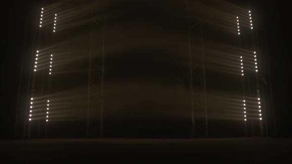 Stage with Spot Lighting, Shining Empty Scene for Holiday Show, Award Ceremony or Advertising on the alt