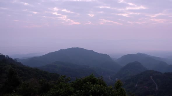 Landscape of a beautiful mountains ranges view