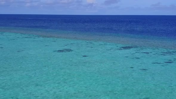 Aerial drone sky of shore beach time by ocean and sand background alt