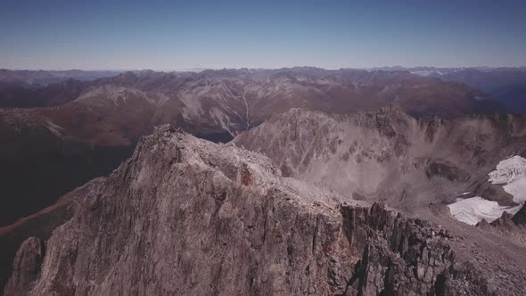 Mt Brewster peak in Southern Alps alt