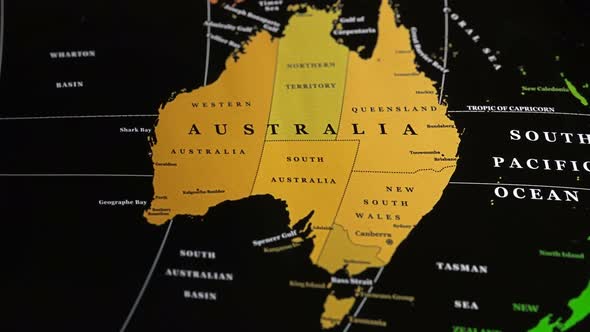 The Eponymous Mainland Australia On A World Map
