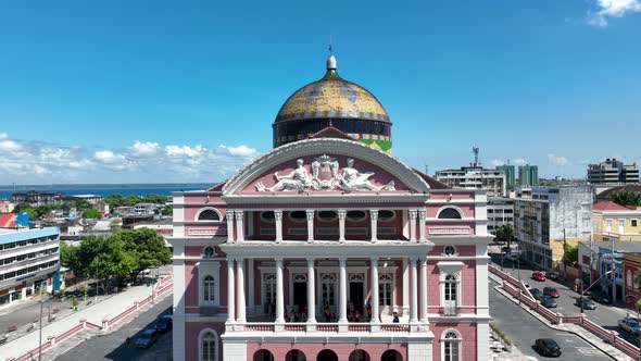 Amazonas Theater at Downtown Manaus Amazonas Brazil. alt