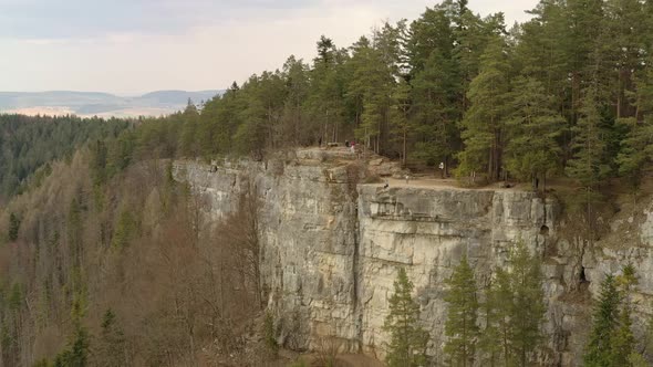 A view of the Tomasovsky vyhlad recreational zone in the Slovak Paradise National Park in Slovakia alt