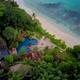 Beach at Seychelles aerial view - VideoHive Item for Sale