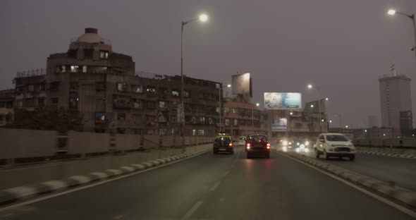 Night Street in Mumbai
