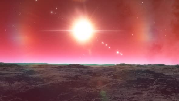 Space Background - Rocky Moon alt