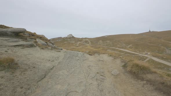 Rocky paths on Bucegi Plateau  alt