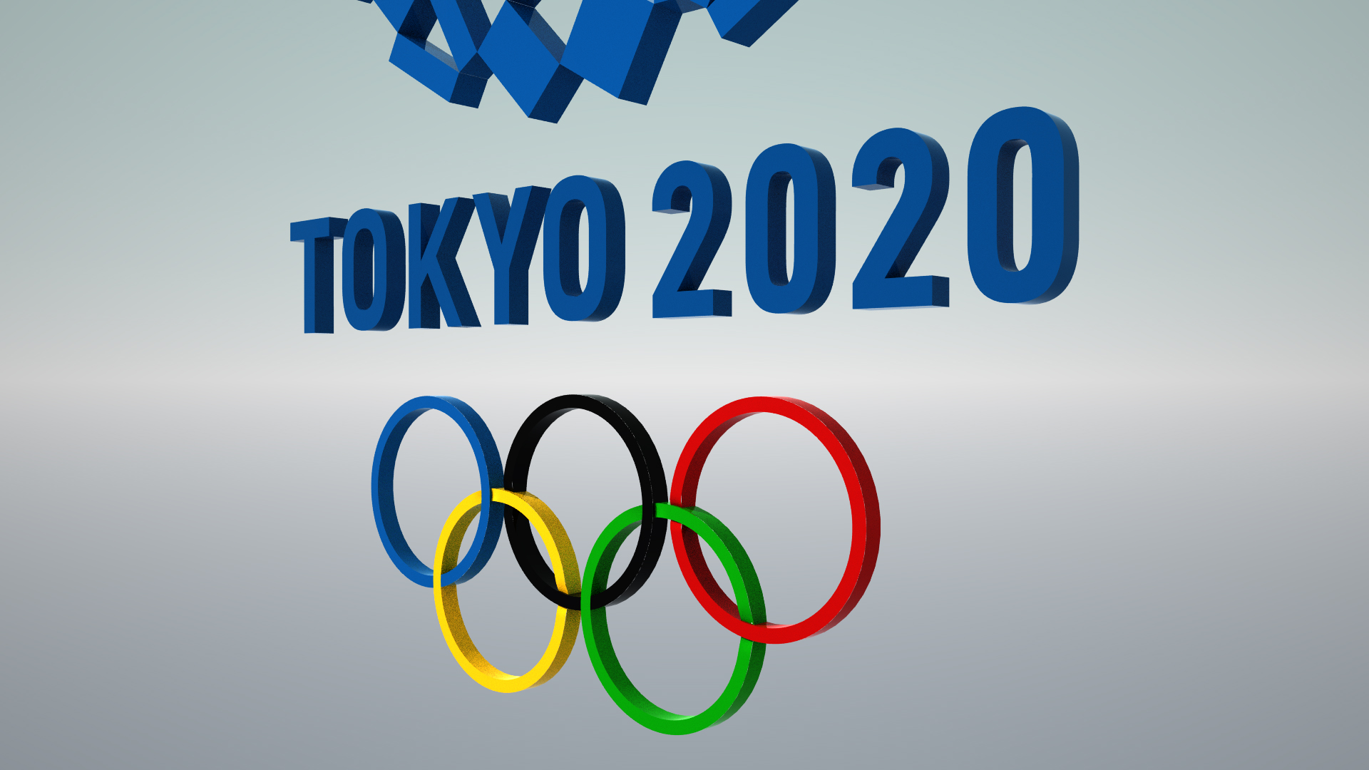3d Model Of Olympic Logo For Games In Tokyo 2020 By Sslavisha 3DOcean ...