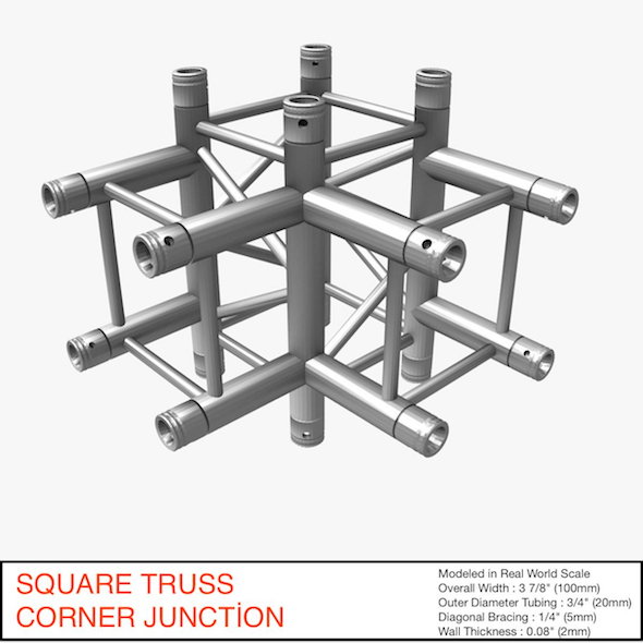 Square Truss Corner - 3Docean 24431500