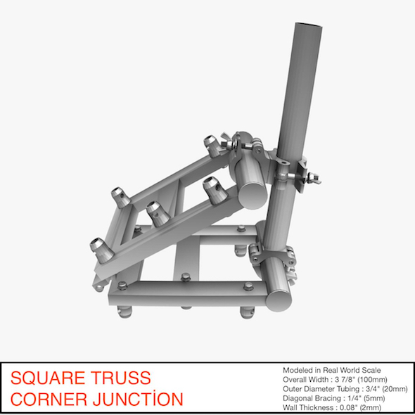 Square Truss Corner - 3Docean 24431800