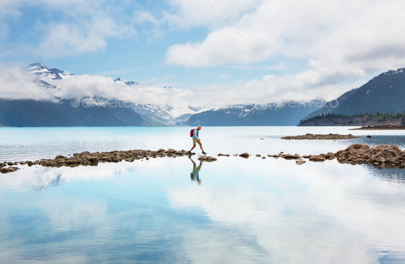 Garibaldi lake - Stock Photo - Images