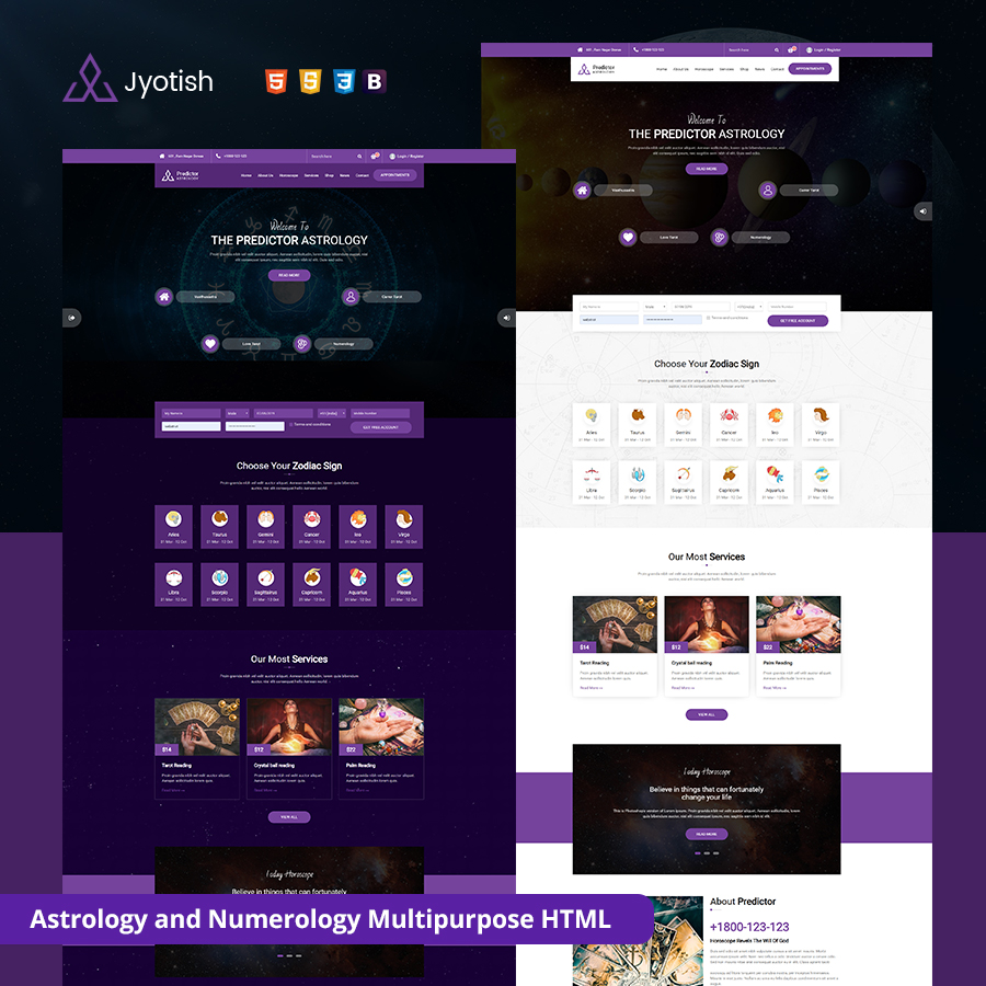 Jyotish - Astrology HTML Template - 1
